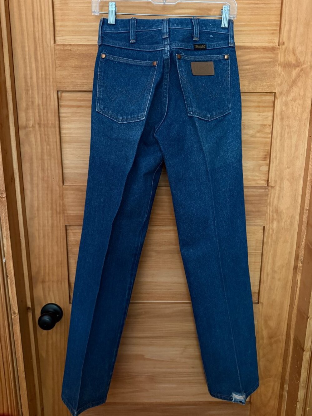 Vintage 1970s Wrangler 13MWZ Cowboy Cut Denim Jeans Made in USA Men's size 27x32